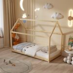 ΚΡΕΒΑΤΙ ΠΑΙΔΙΚΟ PEPE HM678.01 τ.MONTESSORI ΞΥΛΟ ΠΕΥΚΟ ΦΥΣΙΚΟ- 140x70εκ - Image 2