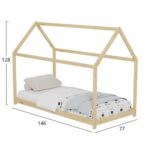 ΚΡΕΒΑΤΙ ΠΑΙΔΙΚΟ PEPE HM678.01 τ.MONTESSORI ΞΥΛΟ ΠΕΥΚΟ ΦΥΣΙΚΟ- 140x70εκ - Image 3