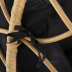 ΜΟΝΗ ΚΡΕΜΑΣΤΗ ΦΩΛΙΑ ME ΥΠΟΠΟΔΙΟ GRACIE HM5755.02 ΜΠΕΖ ΣΥΝΘ.RATTAN-ΓΚΡΙ ΜΕΤΑΛ.ΣΚΕΛΕΤΟΣ Φ104x200Υεκ - Image 6