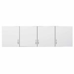 ΠΑΤΑΡΙ 4ΦΥΛΛΗΣ ΝΤΟΥΛΑΠΑΣ ΜΕΛΑΜΙΝΗΣ LORELAI HM354.05 ΣΕ ΛΕΥΚΟ 200x55.5x60Υεκ.