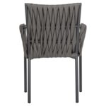 ΠΟΛΥΘΡΟΝΑ ΑΛΟΥΜΙΝΙΟΥ MARTIN HM5564.12 ΑΝΘΡΑΚΙ ΜΕ ΣΥΝΘ.RATTAN ΑΝΘΡΑΚΙ 56x56x80Υεκ. - Image 6