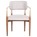 ΠΟΛΥΘΡΟΝΑ BERLINETA HM18021.01 ΞΥΛΟ ΟΞΙΑΣ-ΜΕΤΑΛΛΟ-ΥΦΑΣΜΑ ΕΚΡΟΥ 57x55x83Υεκ. - Image 3