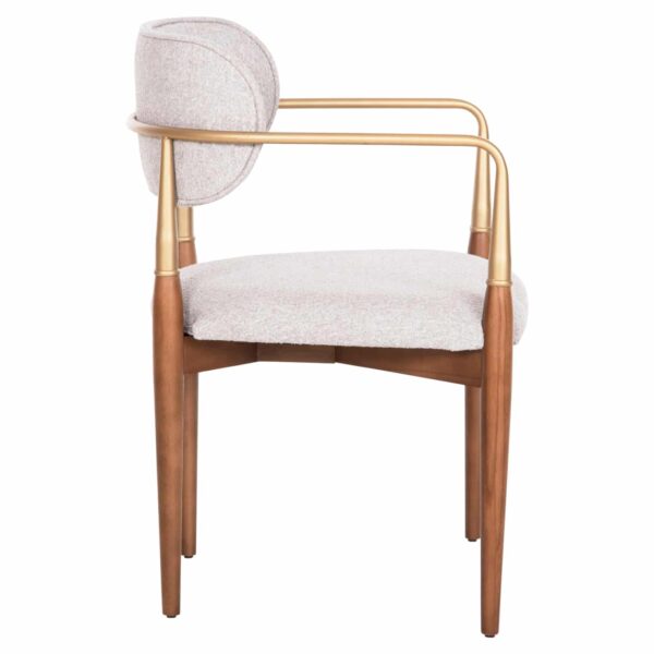 ΠΟΛΥΘΡΟΝΑ BERLINETA HM18021.01 ΞΥΛΟ ΟΞΙΑΣ-ΜΕΤΑΛΛΟ-ΥΦΑΣΜΑ ΕΚΡΟΥ 57x55x83Υεκ. - Image 4