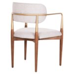 ΠΟΛΥΘΡΟΝΑ BERLINETA HM18021.01 ΞΥΛΟ ΟΞΙΑΣ-ΜΕΤΑΛΛΟ-ΥΦΑΣΜΑ ΕΚΡΟΥ 57x55x83Υεκ. - Image 5