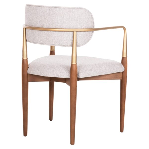 ΠΟΛΥΘΡΟΝΑ BERLINETA HM18021.01 ΞΥΛΟ ΟΞΙΑΣ-ΜΕΤΑΛΛΟ-ΥΦΑΣΜΑ ΕΚΡΟΥ 57x55x83Υεκ. - Image 5