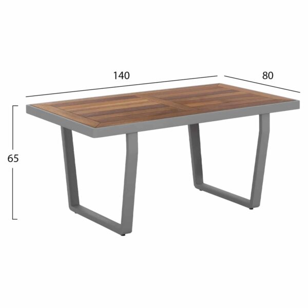 ΣΕΤ ΕΞ.ΧΩΡΟΥ HELENIA HM5883.01 4ΤΜΧ ΜΕ ΣΧΟΙΝΙ ΑΛΟΥΜΙΝΙΟ ΙΡΟΚΟ-ΜΑΞΙΛΑΡΙΑ ΓΚΡΙ - Image 4