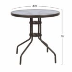 ΣΕΤ ΕΞΩΤ. ΧΩΡΟΥ 3ΤΜΧ HM10712 ΚΑΦΕ ΜΕΤΑΛΛΟ-ΓΥΑΛΙ ΑΣΦΑΛΕΙΑΣ-ΚΑΦΕ TEXTILENE - Image 2