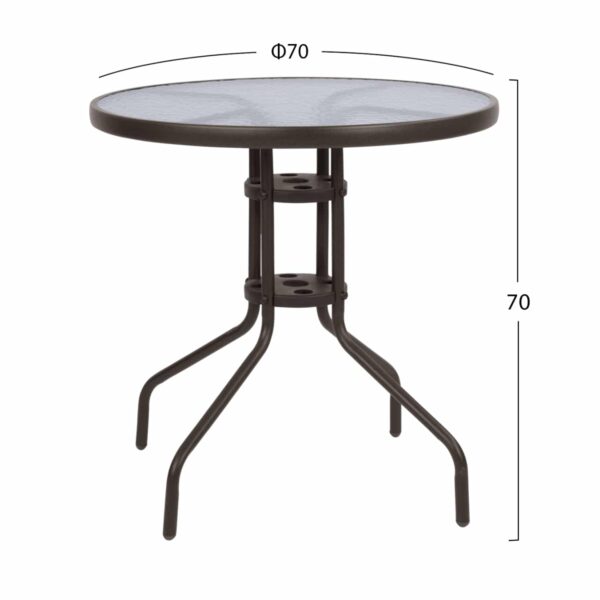 ΣΕΤ ΕΞΩΤ. ΧΩΡΟΥ 3ΤΜΧ HM10712 ΚΑΦΕ ΜΕΤΑΛΛΟ-ΓΥΑΛΙ ΑΣΦΑΛΕΙΑΣ-ΚΑΦΕ TEXTILENE - Image 2