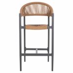 ΣΚΑΜΠΟ BAR ΑΛΟΥΜΙΝΙΟΥ GREGG HM5788.12 ΑΝΘΡΑΚΙ-ΜΠΕΖ ΤΗΣ ΑΜΜΟΥ ΣΥΝΘ.RATTAN 54x57x106Υεκ - Image 3