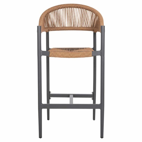 ΣΚΑΜΠΟ BAR ΑΛΟΥΜΙΝΙΟΥ GREGG HM5788.12 ΑΝΘΡΑΚΙ-ΜΠΕΖ ΤΗΣ ΑΜΜΟΥ ΣΥΝΘ.RATTAN 54x57x106Υεκ - Image 3