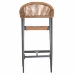 ΣΚΑΜΠΟ BAR ΑΛΟΥΜΙΝΙΟΥ GREGG HM5788.12 ΑΝΘΡΑΚΙ-ΜΠΕΖ ΤΗΣ ΑΜΜΟΥ ΣΥΝΘ.RATTAN 54x57x106Υεκ - Image 6