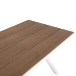 ΤΡΑΠΕΖΙ ΑΛΟΥΜΙΝΙΟΥ ΟΡΘΟΓΩΝΙΟ TAWNEE HM6037.02 ΛΕΥΚΟ-POLYWOOD ΦΥΣΙΚΟ 150x89,5x73Υεκ - Image 6