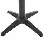 ΤΡΑΠΕΖΙ ΑΛΟΥΜΙΝΙΟΥ ΣΤΡΟΓΓΥΛΟ ALEXA HM6086.01 ΑΝΘΡΑΚΙ-POLYWOOD TOP ΦΥΣΙΚΟ Φ60x73Υεκ. - Image 4