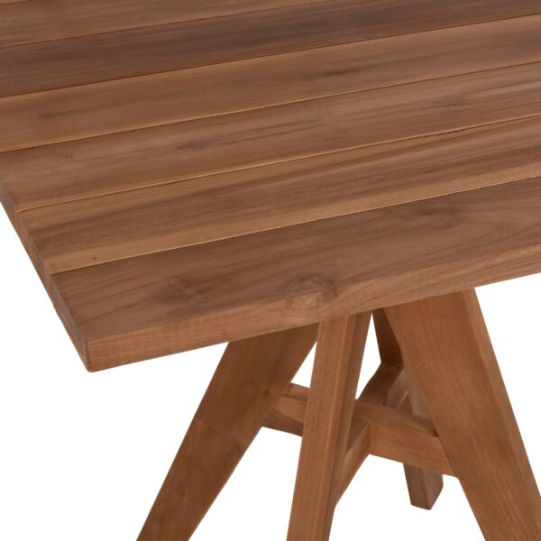 ΤΡΑΠΕΖΙ LEO HM9622.11 ΤΕΤΡΑΓΩΝΟ ΜΑΣΙΦ ΞΥΛΟ ΤΕΑΚ 80X80x75Υεκ. - Image 4