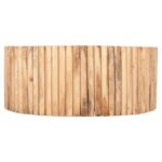 ΤΡΑΠΕΖΙ ΣΑΛΟΝΙΟΥ ΣΤΡΟΓΓΥΛΟ COOTER HM9862 ΚΛΑΔΙΑ TEAK-ΦΥΣΙΚΟ Φ100x40Υεκ. - Image 3