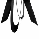 ΤΡΑΠΕΖΙ ΣΤΡΟΓΓΥΛΟ ZOD HM9852.03 ΓΚΡΙ ΜΑΡΜΑΡΟ ΚΕΡΑΜΙΚΟ TOP-ΜΑΥΡΑ ΜΕΤΑΛ.ΠΟΔΙΑ Φ135x74Υεκ - Image 5