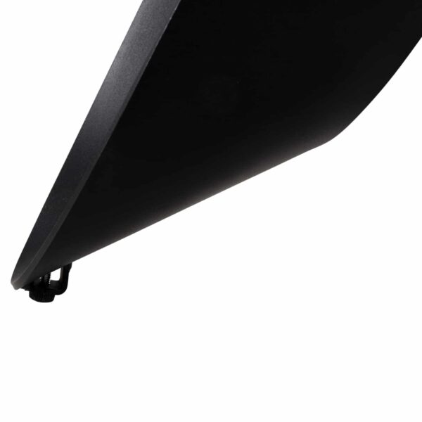 ΤΡΑΠΕΖΙ ΣΤΡΟΓΓΥΛΟ ZOD HM9852.03 ΓΚΡΙ ΜΑΡΜΑΡΟ ΚΕΡΑΜΙΚΟ TOP-ΜΑΥΡΑ ΜΕΤΑΛ.ΠΟΔΙΑ Φ135x74Υεκ - Image 6