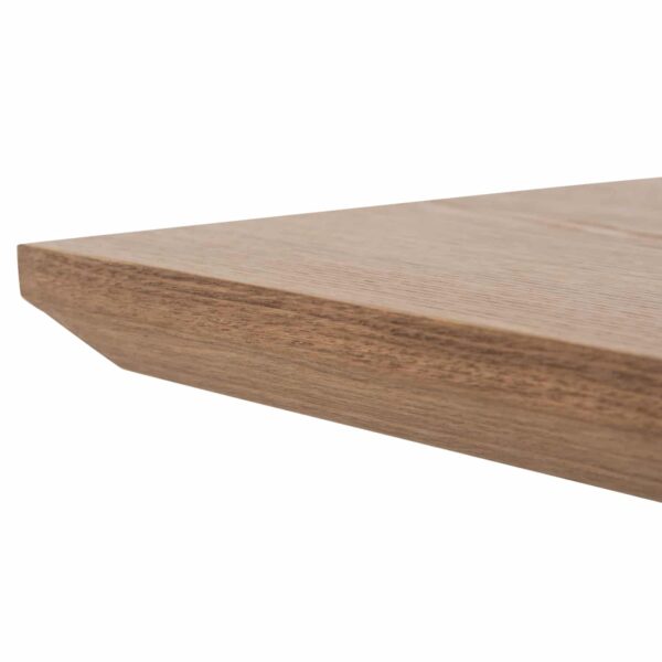 ΤΡΑΠΕΖΙ PAOLO HM9853 MDF ΜΕ ΚΑΠΛΑΜΑ ΦΡΑΞΙΝΟΥ-ΠΟΔΙΑ RUBBERWOOD-ΦΥΣΙΚΟ 180x90x75Yεκ - Image 6