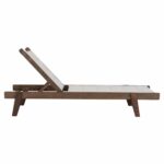 ΞΑΠΛΩΣΤΡΑ MILOS HM10685.01 ΞΥΛΟ ΟΞΙΑΣ ΣΕ ΚΑΡΥΔΙ-ΕΚΡΟΥ TEXTILENE 204x65x31,5-92,5Υεκ. - Image 3