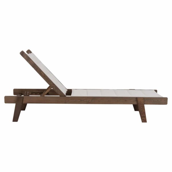 ΞΑΠΛΩΣΤΡΑ MILOS HM10685.01 ΞΥΛΟ ΟΞΙΑΣ ΣΕ ΚΑΡΥΔΙ-ΕΚΡΟΥ TEXTILENE 204x65x31,5-92,5Υεκ. - Image 3