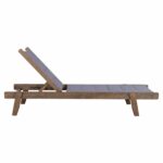 ΞΑΠΛΩΣΤΡΑ MILOS HM10685.02 ΞΥΛΟ ΟΞΙΑΣ ΣΕ ΚΑΡΥΔΙ-ΓΚΡΙ TEXTILENE 204x65x31,5-92,5Υεκ. - Image 3