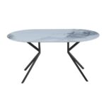 AXIS ΤΡΑΠΕΖΙ OFF WHITE ΜΕ ΟΨΗ ΜΑΡΜΑΡΟΥ 160x90x76 02-0618 - Image 4