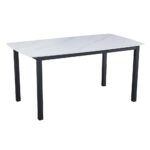 PLUTO ΤΡΑΠΕΖΙ ΛΕΥΚΟ ΜΕ ΟΨΗ ΜΑΡΜΑΡΟΥ 160x90x76 02-0624