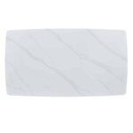 PLUTO ΤΡΑΠΕΖΙ ΛΕΥΚΟ ΜΕ ΟΨΗ ΜΑΡΜΑΡΟΥ 160x90x76 02-0624 - Image 2