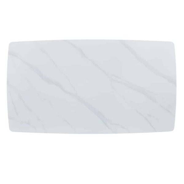 PLUTO ΤΡΑΠΕΖΙ ΛΕΥΚΟ ΜΕ ΟΨΗ ΜΑΡΜΑΡΟΥ 160x90x76 02-0624 - Image 2