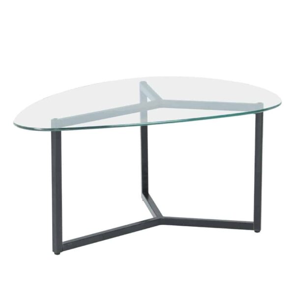 ROCKS COFFEE TABLE SET 2ΤΕΜ ΔΙΑΦΑΝΟ FUME ΜΑΥΡΟ 82x59x40 04-0915 - Image 5