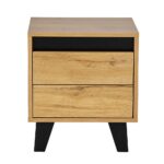 ARABICA ΚΟΜΟΔΙΝΟ 2ΣΥΡΤΑΡΙΑ SONOMA ΜΑΥΡΟ 40x38x45 09-1964 - Image 2