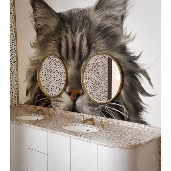 LISCIO ΚΑΘΡΕΠΤΗΣ ΤΟΙΧΟΥ ΧΡΥΣΟ 46x46x3 11-0388 - Image 2