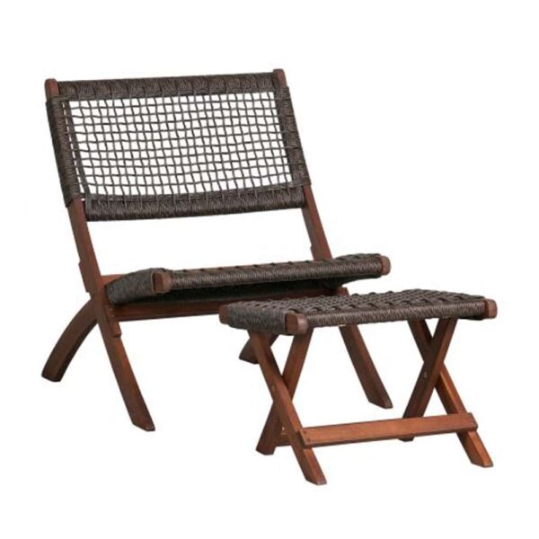 MESH ΚΑΡΕΚΛΑ ΠΤΥΣ/ΜΕΝΟ-Η ΚΑΦΕ ANTIQUE ΚΑΡΥΔΙ 78x60x72.5 22-0179 - Image 3