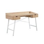 GROTTA ΓΡΑΦΕΙΟ 2ΣΥΡΤΑΡΙΑ ΦΥΣΙΚΟ ΛΕΥΚΟ 133x55.5x84 28-0274