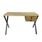 BOW ΓΡΑΦΕΙΟ 2ΣΥΡΤΑΡΙΑ ΦΥΣΙΚΟ 120x60x76 28-0280 - Image 2