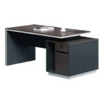 ADVANCE Γραφείο Σκούρο Καρυδί - Sky Grey 160x80x75cm