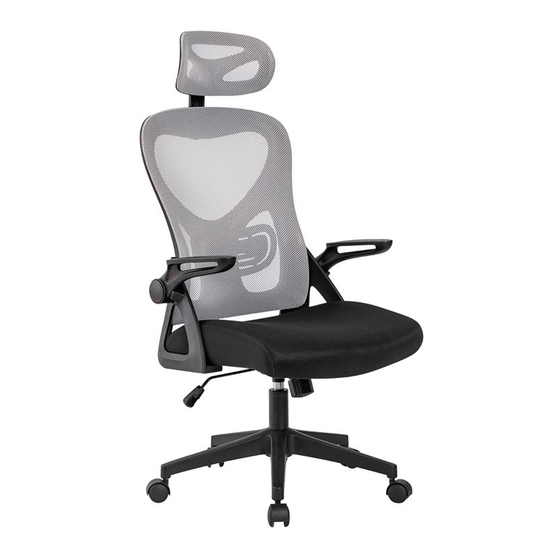 BF3050 Πολυθρόνα Γραφείου- Διευθυντή BF3050 Πολυθρόνα Γραφείου- Διευθυντή, Mesh Μαύρο-Γκρι, Μπράτσα up-down 63x63x118/128cm - Image 1