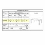 DALIN Τραπέζι Τραπεζαρίας- Κουζίνας, Ξύλο Άσπρο-Επιφάνεια Sintered Stone White Marble 130x80x74cm - Image 3