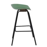 PENT Σκαμπό Bar, Μέταλλο Βαφή Μαύρο, PP Πράσινο 49x52x72/84cm - Image 3