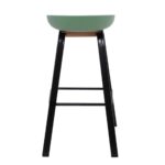 PENT Σκαμπό Bar, Μέταλλο Βαφή Μαύρο, PP Πράσινο 49x52x72/84cm - Image 4