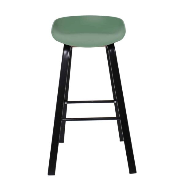 PENT Σκαμπό Bar, Μέταλλο Βαφή Μαύρο, PP Πράσινο 49x52x72/84cm - Image 5