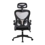 BF3050 Πολυθρόνα Γραφείου- Διευθυντή, Mesh Μαύρο-Γκρι, Μπράτσα up-down 63x63x118/128cm - Image 4