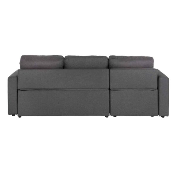 MONTREAL-W Καναπές - Κρεβάτι Γωνία Αναστρέψιμη με Χώρο Αποθήκευσης, Ύφασμα Γκρι 219x144x64x80cm Bed:144x198cm - Image 5