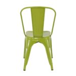 RELIX Καρέκλα Στοιβαζόμενη, Μέταλλο Βαφή Lime 44x49x84cm - Image 4
