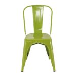 RELIX Καρέκλα Στοιβαζόμενη, Μέταλλο Βαφή Lime 44x49x84cm - Image 5