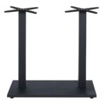 PRATO-W Βάση Τραπεζιού BAR 70x40cm H.93cm Μέταλλο Βαφή Μαύρο με Ρεγουλατόρο/ 17,50Kg 70x40 H.93cm - Image 2