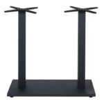 PRATO-W Βάση Τραπεζιού BAR 70x40cm H.93cm Μέταλλο Βαφή Μαύρο με Ρεγουλατόρο/ 17,50Kg 70x40 H.93cm