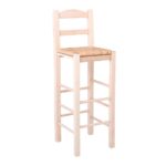 ΣΙΦΝΟΣ Σκαμπό BAR με Πλάτη, Οξιά Εμποτισμός Φυσικό, Κάθισμα Ψάθα 36x37x76/107cm - Image 2