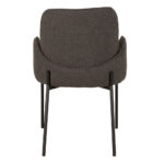 PETALS ΚΑΡΕΚΛΑ ΓΚΡΙ ΣΚΟΥΡΟ 58x58x89 03-1034 - Image 3