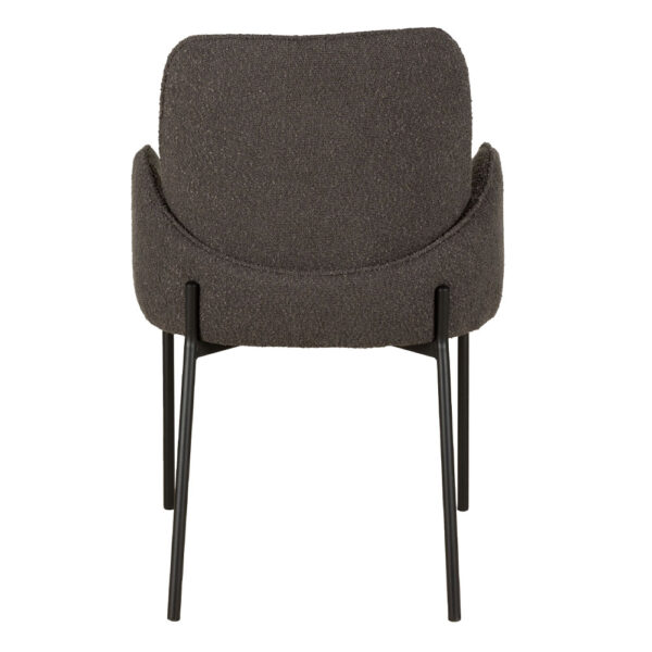 PETALS ΚΑΡΕΚΛΑ ΓΚΡΙ ΣΚΟΥΡΟ 58x58x89 03-1034 - Image 3